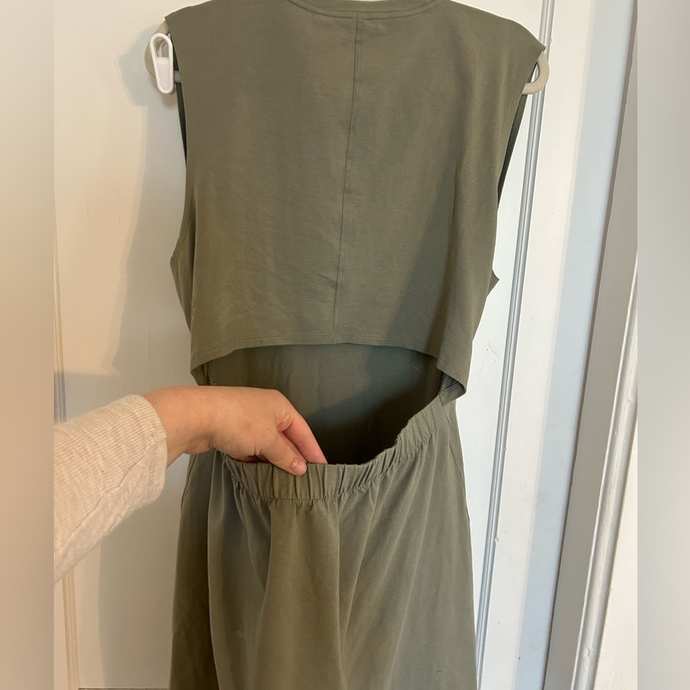 Public Rec Sleeveless Olive Mini Dress - Picture 7 of 9